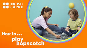 Draw a hopscotch game layout on the concrete with chalk. How To Play Hopscotch Youtube