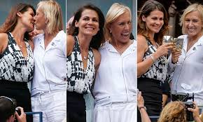 At age 58, she was married for the first time, to julia lemigova, 42. Martina Navratilova Makes Surprise Proposal To Partner Julia Lemigova At Us Open Daily Mail Online