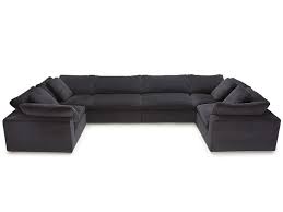 Seatcraft Heavenly Modular Sofa Fabric Black Or Chocolate In 2020 Modular Sofa Media Room Seating Media Room Furniture