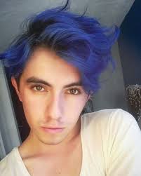 Cabello Azul Blue Hair Hombre Men Youtube Damian Cervantes Boys Colored Hair Green Hair Men Men Hair Color