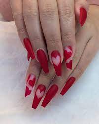 65 Happy Valentines Day Nails For Your Romantic Day Red Nail Art Designs Nail Designs Valentines Valentine S Day Nail Designs Get ideas for different acrylic nail shapes and designs to get the prefect look for your hands. 65 happy valentines day nails for your