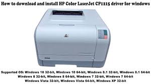 تحميل تعريف طابعة hp laserjet 1010. Hp Color Laserjet Cp1215 Driver And Software Free Downloads