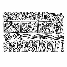 In this pages we will present a few keith haring arts printable coloring pages taken from his most popular mural arts to be coloring for adult. Coloriage Keith Haring A Imprimer Gratuit Keith Haring Coloriage Coloriage A Imprimer