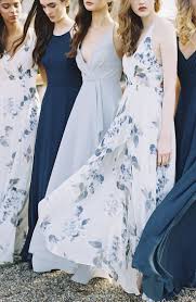 Jenny Yoo Collection 2018 Bridesmaids Featuring Romantic Long Luxe Chiff Printed Bridesmaid Dresses Floral Bridesmaid Dresses Bridesmaid Dresses Floral Print