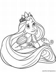 Disney Printables Coloring Pages Tangled Disney Rapunzel Page 1 Printable Tangled Coloring Pages Rapunzel Coloring Pages Princess Coloring Pages