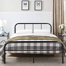 Amazon Com Greenforest Queen Size Bed Frame Metal Mattress Foundation No Box Spring Needed Twin Size Bed Frame Full Size Bed Frame Bedroom Furniture For Sale