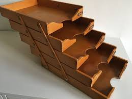 Eine zentrale dokumentenablage ist eine wichtige investition in die wettbewerbsfähigkeit! Bauhaus Ablage Dokumentenablage Din A4 Kontor Buro 5 Stufig Holz Buche Vintage Bauhaus Ablage Holz