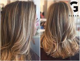 Blonde Balayage With Contrast Gleam Hair Studio Miami Best Hair Salon Hair Hair Studio