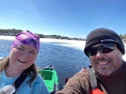 Don't lean over too far in your kayak photos. St. Mary's Lake, Eveleth, MN
