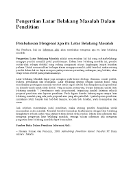 Check spelling or type a new query. Pengertian Latar Belakang Masalah Dalam Penelitian