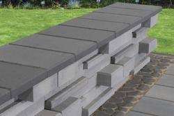 4 x 20 Quarry Gray Kendall Smooth Freestanding Wall Block