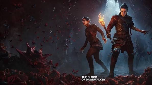 Ilustração sobre Rebel Wolves entrega spoiler do final de The Blood of Dawnwalker em trailer