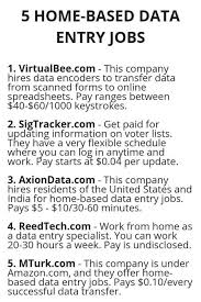 5 Home Based Data Entry Jobs In 2020 Data Entry Jobs Legit Work From Home Work From Home Jobs