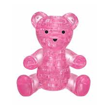 Explore our website for games, toys, crafts, lego, playmobil, puzzles and more! F G Bradley S 3d Puzzles Bepuzzled Original 3d Crystal Puzzle Pink Teddy Bear Level 1