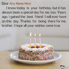 Happy birthday little brother facebook and whatsapp status. Free Happy Birthday Status For Brother With Name