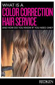 A Professional Color Correction Service Can Help Neutralize Brassy Hair Address Uneven Haircolor Or Color Correction Hair Redken Hair Color Color Correction