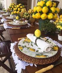 60 Spring Easter Decorating Ideas For Home Coz Spring Has Sprung We Can T Contain The Excitement Hike N Dip Summer Table Decorations Lemon Table Decor Spring Table Settings
