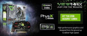 The list of drivers, software, different utilites and firmwares are available for graphics card nvidia geforce gt 730 here. Gt 730 2gb Gddr5 128bit Viewmax Technology
