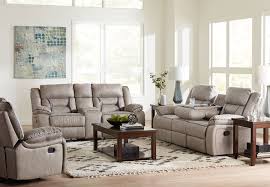 Stuff like drinks, bag of chips, phone, candles, books, bills, etc. Lane Engage Taupe Reclining Sofa With Dropdown Table And Glider Reclining Console Loveseat