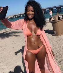 Ebony in bikinis