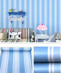 Wallpaper Dinding Kamar Tidur Sticker Walpaper Stiker Dekorasi Rumah Walpeper Setiker Ruang Tamu Motif Garis Biru Wps 599 Lazada Indonesia