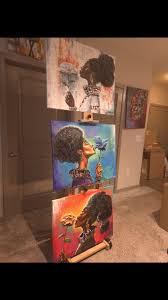 My newest piece called "Bonded In Sisterhood" An original 24x30 Acrylic  mixed media piece