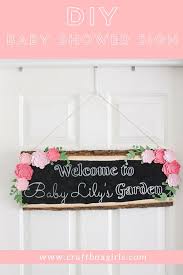 Diy Baby Shower Sign Baby Shower Diy Diy Baby Stuff Garden Nursery Theme