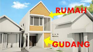 Desain model rumah yang baik adalah mengutamakan tata letak ruangan yang nanti nya akan menjadi sebuah inti dari bentuk rumah. Desain Rumah Minimalis Diatas Gudang Garasi 2 Youtube