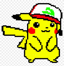 Cute Pikachu Wearing Ash S Hat Pixel Art Minecraft Pe Pokemon Abra Pixel Hd Png Download 1200x1200 1254791 Pngfind This is exactly what pikachu from pokemon and stitch from lilo here you will find the best pixel art pokemon images.