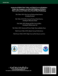 tide tables 2019 west coast of north and south including