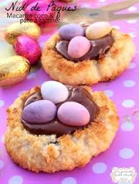 Nid De Paques Macaron Coco Et Pate A Tartiner Macaron Coco Gateau De Paques Facile Nid De Paques