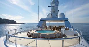 Take It Easy On The Gorgeous 32 8 Million Madsummer The Hot Tub Is Surrounded By Sunbeds For Those Who Want To Work On The Buy A Yacht Yacht Take It Easy