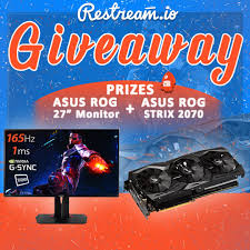 Win A Asus Rog Gaming Monitor And Asus Rog Strix Rtx 2070 Giveaway Sweepstakes Giveaways Giveaway Contest