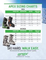 apex size chart