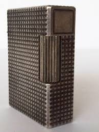 S T Dupont Silver Plated Ligne1 Lighter Small Diamond Head Genuine France Dupont Lighter Lighter Plating