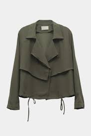 Modern Citizen Ayaka Open Lapel Jacket Olive 98 Lapel Jacket Jackets Versatile Jackets