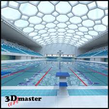 Event programme 50m freestyle (men/women) Olympisches Schwimmbad 2 3d Modell Turbosquid 1184618