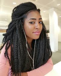 You can use marley hair to create crochet hairstyles like this hairstyle. Loose Marley Crochet Twists Marley Hair Crochet Weave Hairstyles Crochet Braids Marley Hair