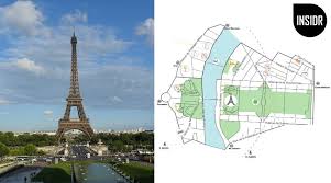 The eiffel tower is in paris, france. Eiffel Tower Map Free Pdf Download Insidr Trave Guide