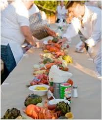 Pin By Ashley Demby On Party Ideas Clam Bake Shrimp Boil Party Crab Boil Party