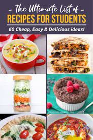60 Cheap Healthy Meals For Students Meal Prep Ideas Included Cheap Healthy Meals Student Recipes Cheap Healthy