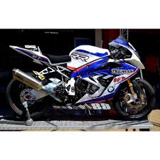 Derniers petits details en photos avec petits éléments carbone, visserie anodisée, embouts de guidon et tampons d'axes de roues pour le s1000rr et petite ballade. Tecmas Team Bmw S1000rr 2015 On Complete Racing Fairing Set
