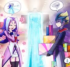 yugioh zexal fan art rio and kite shopping rio interest in the frozen dress yugioh fan art yu gi oh zexal