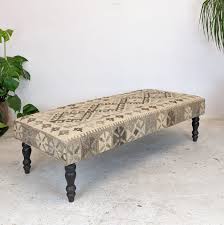 Kilim Footstool No 2 Handmade Ottoman Khudrang Natural Colours In 2020 Handmade Ottomans Footstool Ottoman