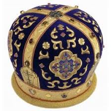 Zsh M 13 2 Mitre With Byzantine Cross Embroidery Liturgical Colours Mitered Byzantine