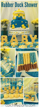 Rubber Duckies Baby Shower Sebastian Ducky Baby Shower Catch My Party Rubber Ducky Baby Shower Baby Shower Duck Ducky Baby Showers