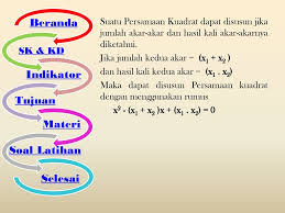 We did not find results for: Menyusun Persamaan Kuadrat Ppt Download
