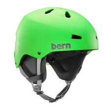 Bern Mens Team Macon Ski Snow Bike Helmet Neon Green