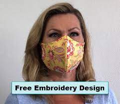 Designs, supplies, software, inspiration, and more! Free In The Hoop Face Mask Embroidery Design Tutorial