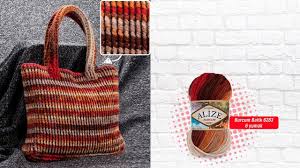 Alize Burcum Batik Ile Tig Isi Canta Yapimi Making Crochet Work Bag With Alize Burcum Batik Youtube Tig Isi Canta Canta Tig Isleri